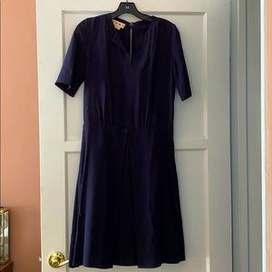 Marni Navy Blue Silk Dress